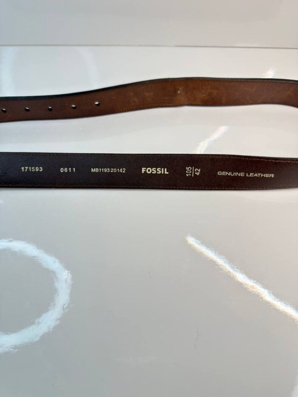Fossil Leather Belt – Size 42 | Classic Style - Picture 14 of 16